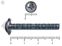 Винт с прессшайбой DIN967 4х35 (5500шт)