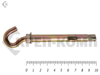 Анкер с крюком м8 10х100 (40шт)