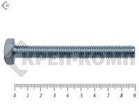 Болт полная резьба, цинк DIN933 6х 90 пр.5,8 (1200шт)