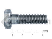 Болты DIN 931, с неполной резьбой, цинк, 10х 35 мм пр.8.8 (25 кг/764)