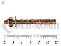 Анкер клиновой 12х120, желтый цинк (20шт)
