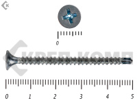 Саморез потай сверло цинк 3,5х50 (40шт)