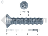 Винт потайной,цинк DIN965 6х 35 Фасовка (360шт)