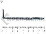 Шуруп с костылём L-образный 5х 80 (10шт) – фото