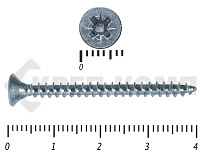 Саморез белый цинк POZY  3х40 (11000шт)