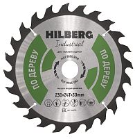 Диск 230*30*24Т, пильный по дереву Hilberg Industrial (1 шт.)